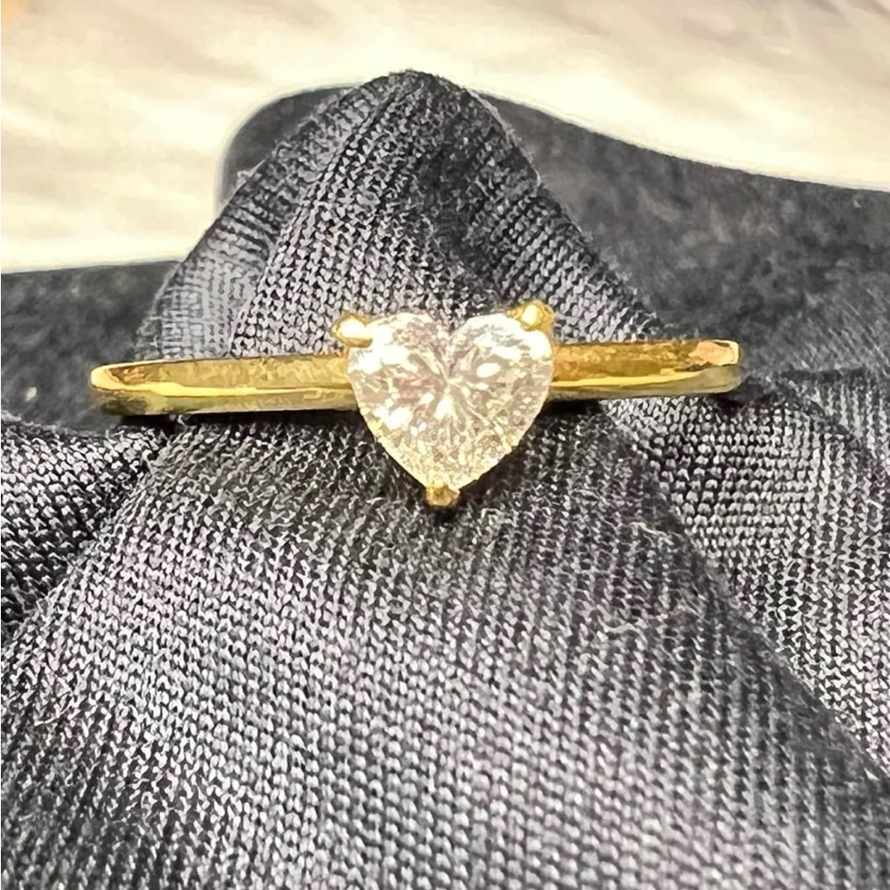 Diamond Heart Ring - image 1